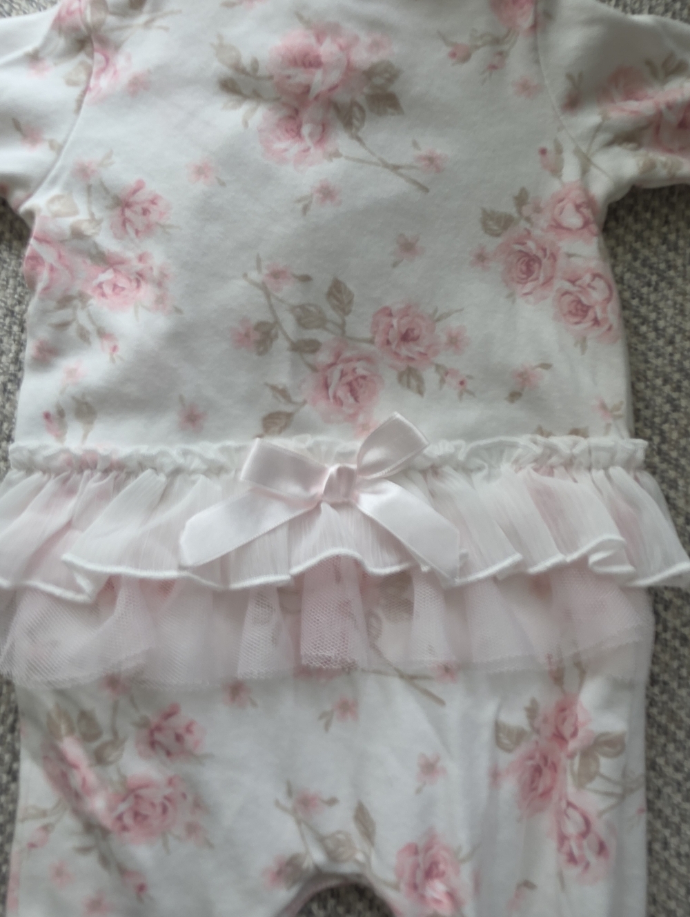 Floral Ruffle Baby One-Piece - Picture 4 of 7